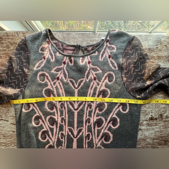 Anthropologie Knitted and Knotted Floral Sweater Dress Size XS NWT - Picture 13 of 15